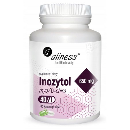 ALINESS Inozytol 650mg B8 100 K PŁODNOŚĆ witalność