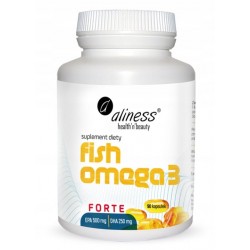 Aliness FISH Omega 3 Forte 750 mg SERCE mózg OCZY