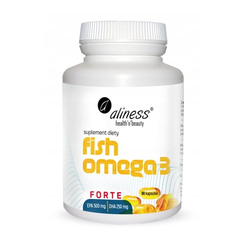 Aliness FISH Omega 3 Forte 750 mg SERCE mózg OCZY