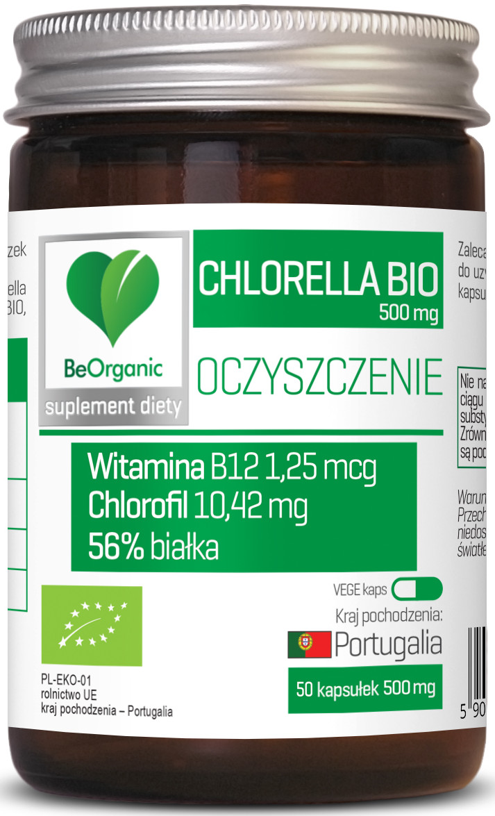 Be Organic Chlorella Bio 500mg 50kaps Aliness