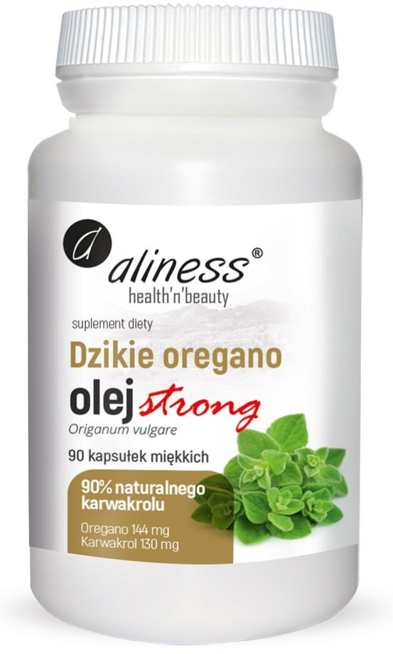 Olej z dzikiego oregano strong 100% 90 kaps.