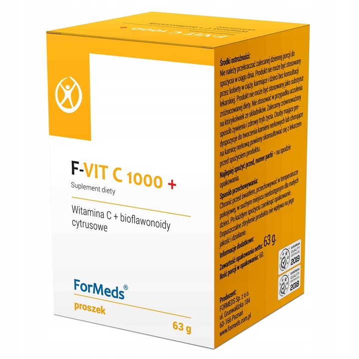 F-Vit C 1000+ bioflawonoidy 60 porcji ForMeds